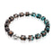 Obsidian | Silber | Firefly Glaskiesel-Armband
