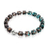 Obsidian | Silber | Firefly Glaskiesel-Armband