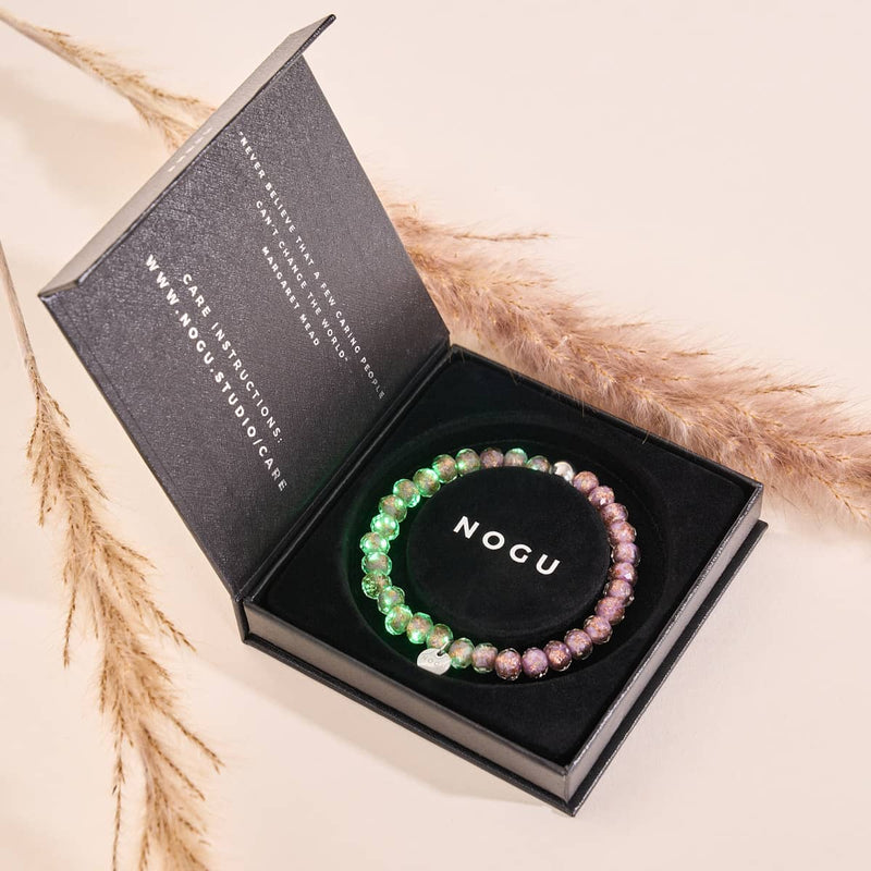 Immergrün | Firefly Glas Diamanten Armband