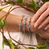 Immergrün | Silber | Firefly Glas Klee Essenz Armband