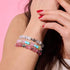 Polka Dot Pink | 925 Sterling Silber | Firefly Glasbeeren Armband