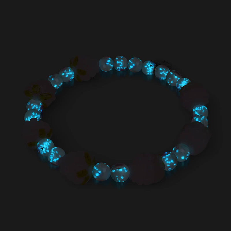 Polka Dot Pink | 925 Sterling Silber | Firefly Glasbeeren Armband