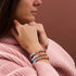 Primel | 925 Sterling Silber | Glühwürmchen-Glasgarten-Armband