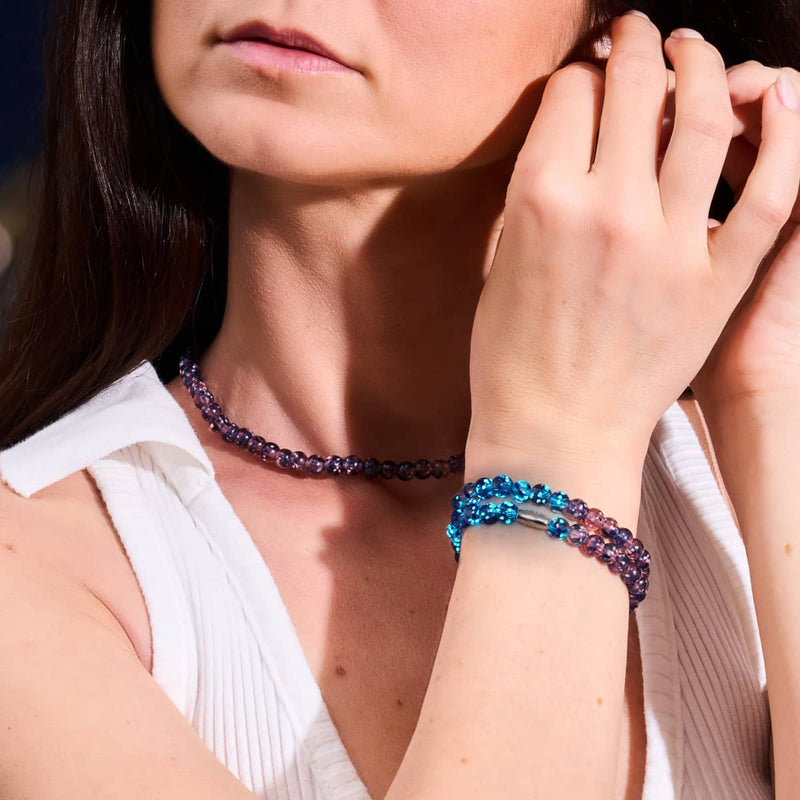 Lila Elixier | 925er Sterlingsilber | Firefly-Glasfolie