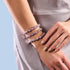 Lila Rose | 925 Sterling Silber | Firefly Glasgarten Armband