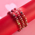 Rote Rosen | Firefly Glas Diamanten Armband