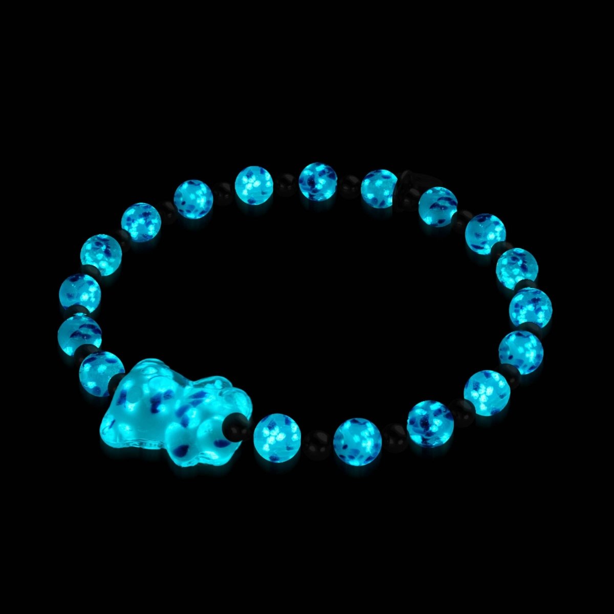 Sandy Shore | Silver | Firefly Glass Bear Bracelet