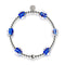 Saphir | Silber | Firefly Glas Klee Essence Armband