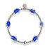 Saphir | Silber | Firefly Glas Klee Essence Armband
