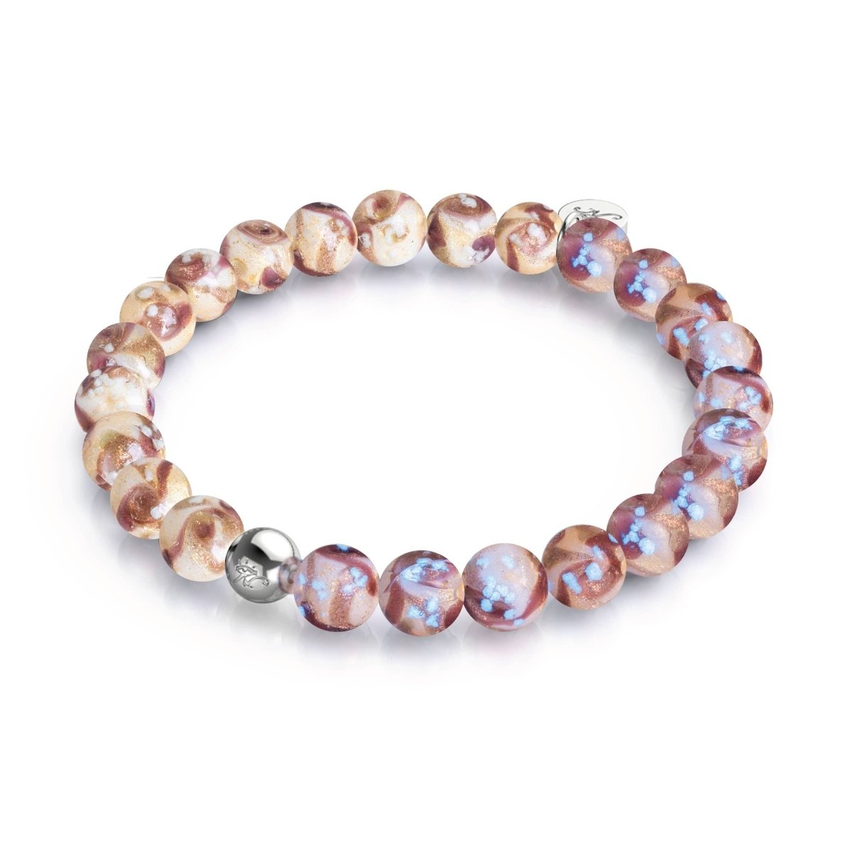 Samtpflaume | Lila Karamell | Firefly Glaswirbel Armband