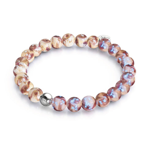 Samtpflaume | Lila Karamell | Firefly Glaswirbel Armband