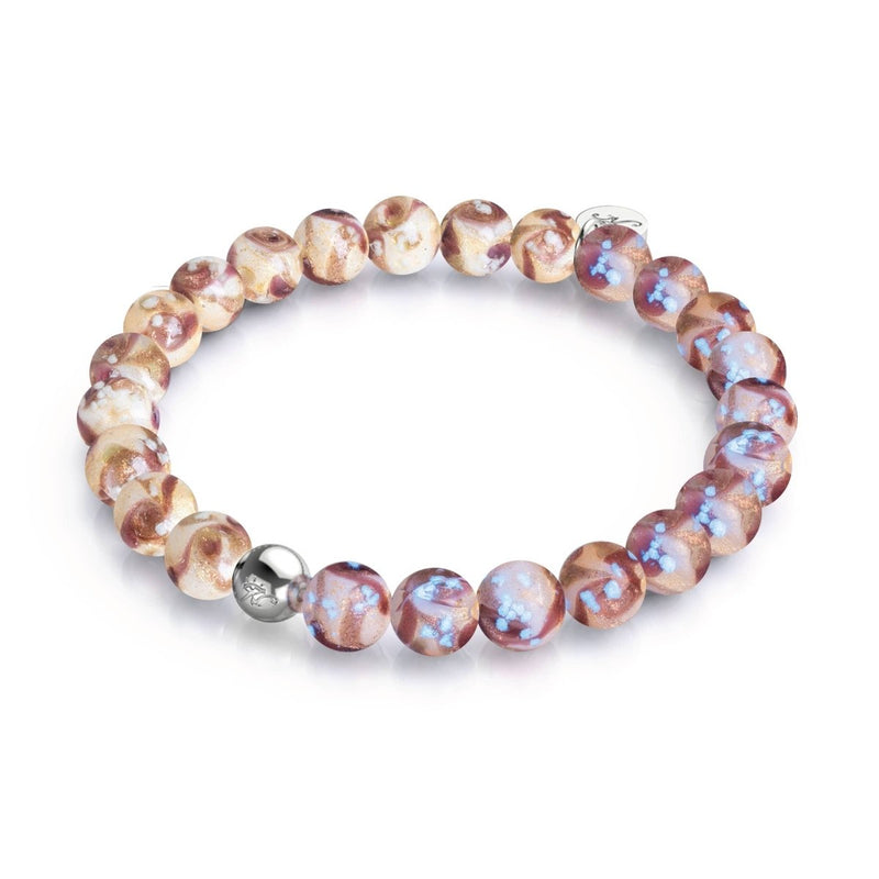 Samtpflaume | Lila Karamell | Firefly Glaswirbel Armband