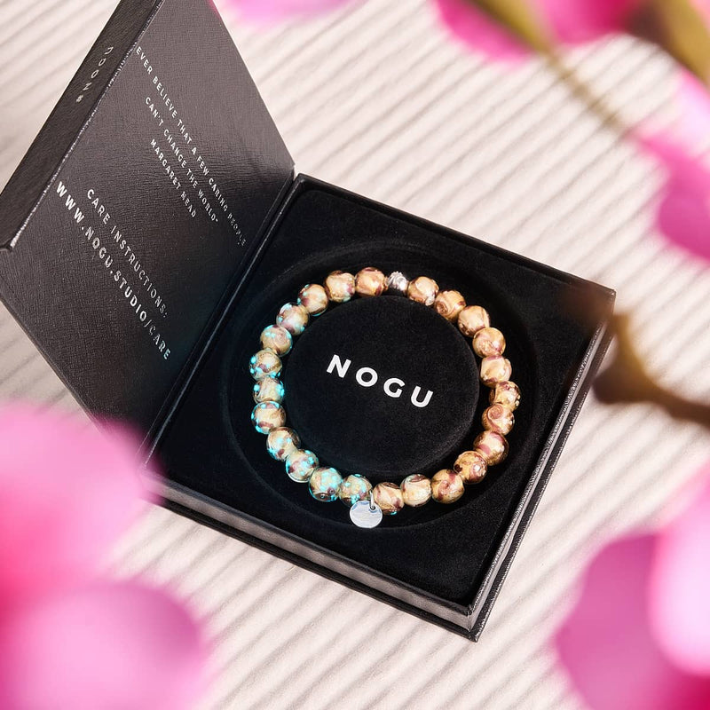 Samtpflaume | Lila Karamell | Firefly Glaswirbel Armband