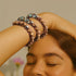 Samtpflaume | Lila Karamell | Firefly Glaswirbel Armband