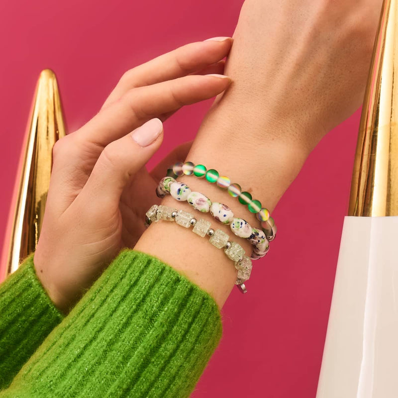 Wintergarten | 925 Sterling Silber | Firefly Glasgarten Armband