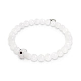 Mondstein | 925er Sterlingsilber | Glühwürmchen-Glaspilz-Edelsteinarmband