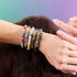 Regenbogen | 925 Sterling Silber | Deluxe Glühwürmchen-Glaspilz-Armband