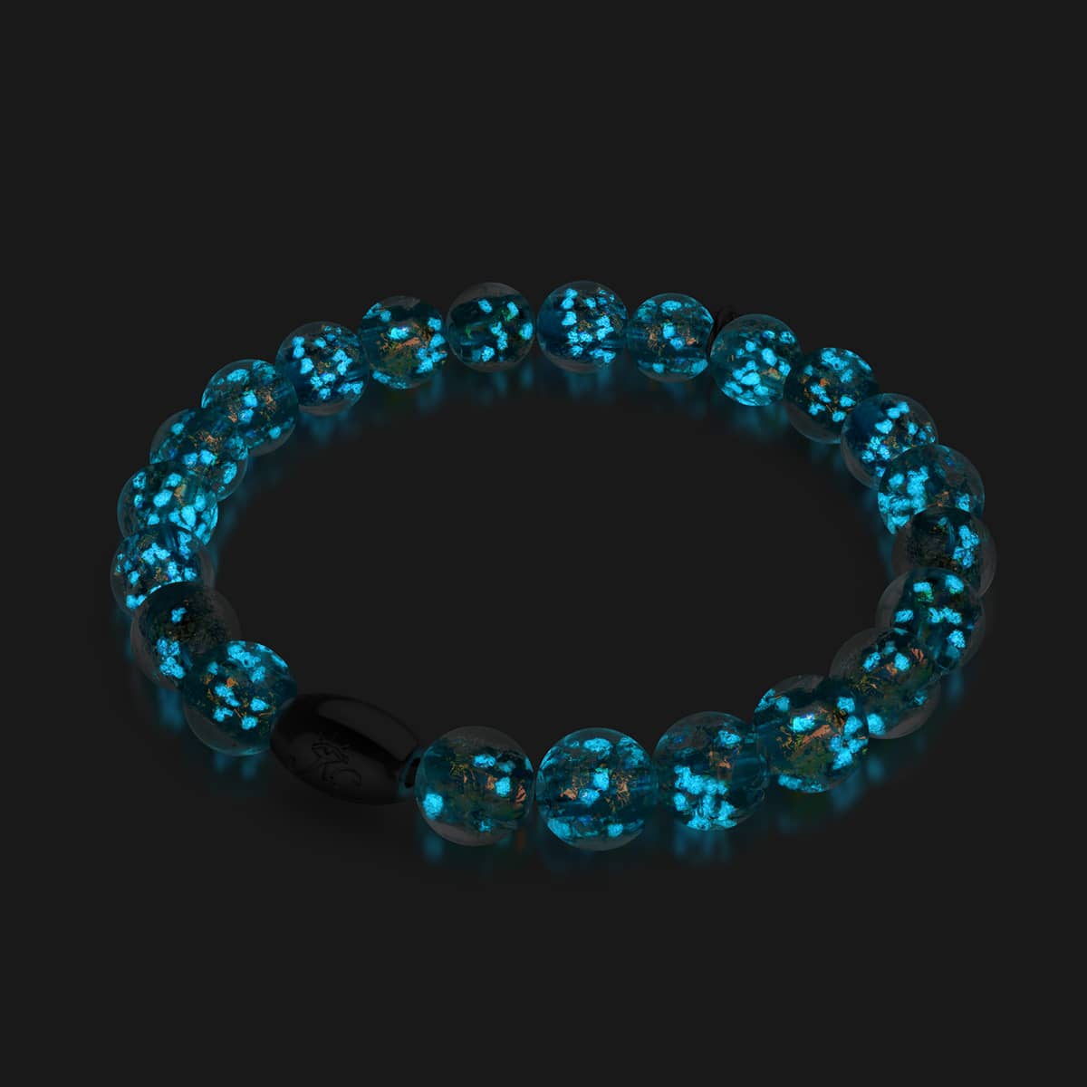 Aurora Spark | 925 Sterling Silber | Feuerwerk Glas Armband