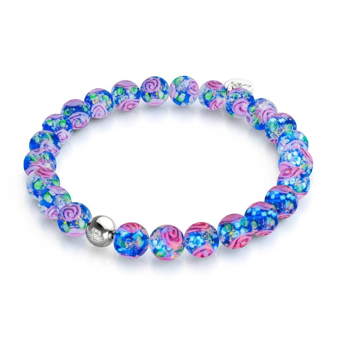 Blue Hibiscus | Firework Glass Garden Bracelet