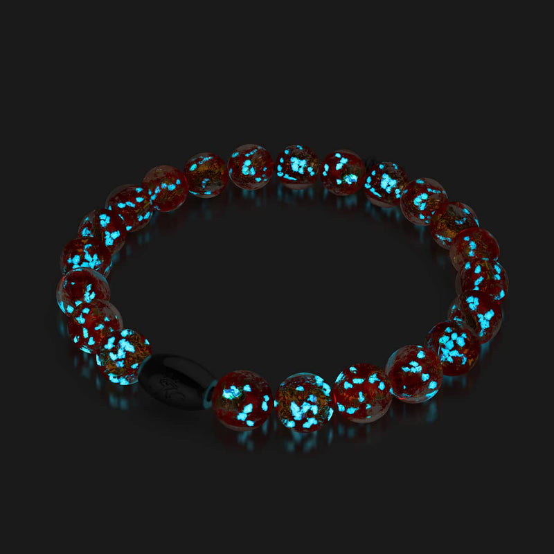 Verliebt | 925 Sterling Silber | Feuerwerk Glas Armband