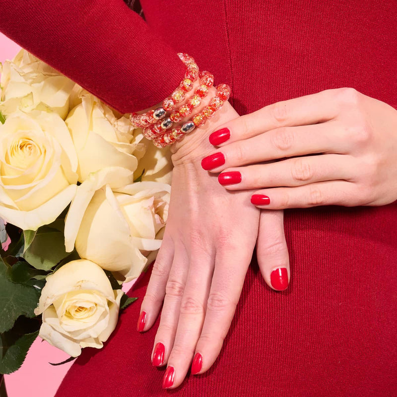 Verliebt | 925 Sterling Silber | Feuerwerk Glas Armband