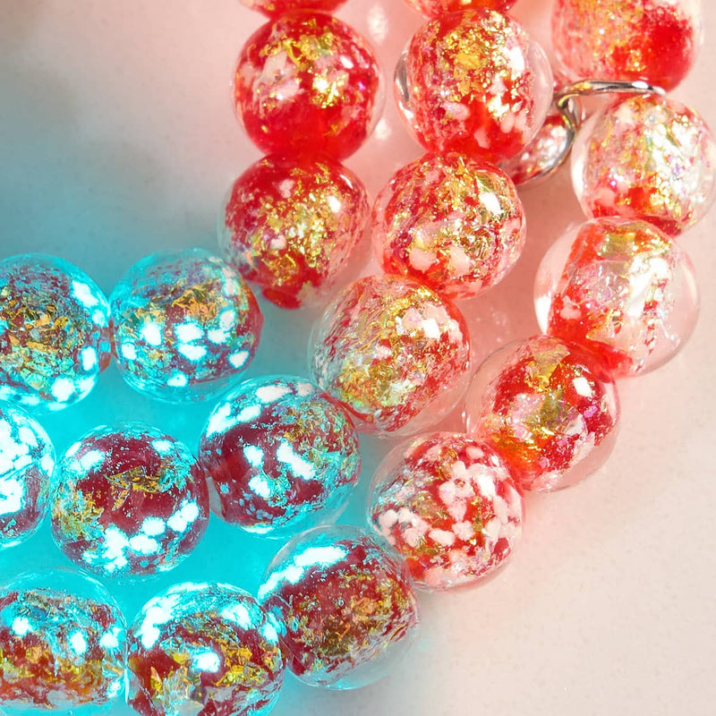 Verliebt | 925 Sterling Silber | Feuerwerk Glas Armband