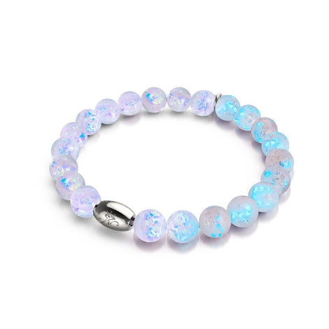 Lila Guave | 925 Sterling Silber | Feuerwerk Glasarmband