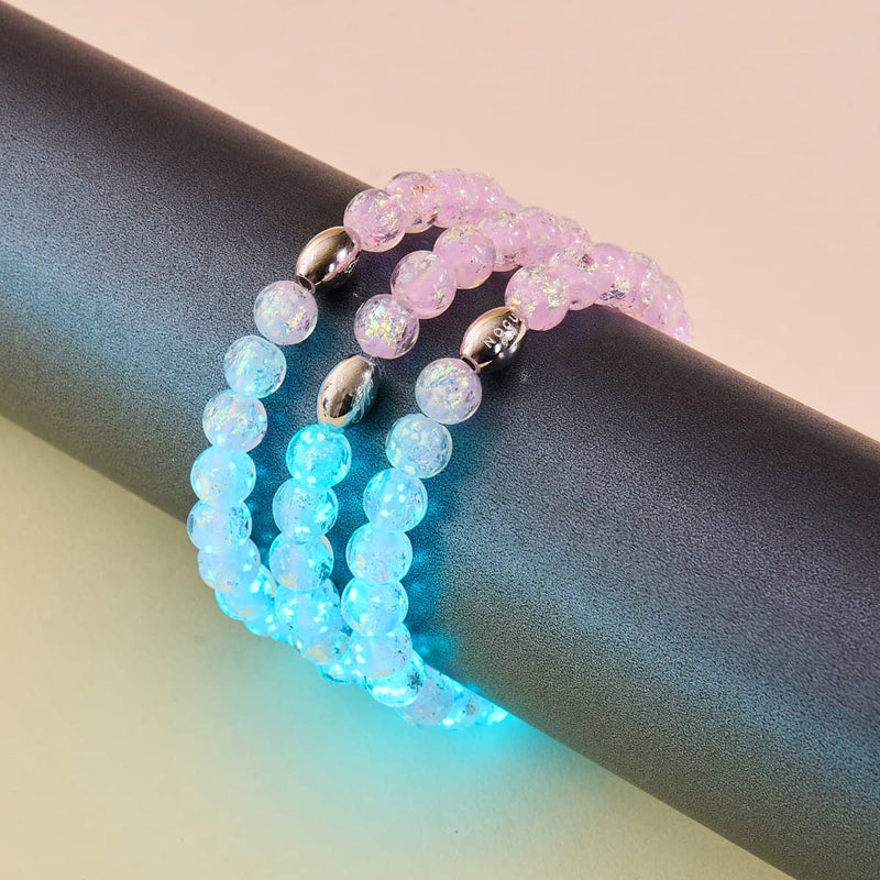 Lila Guave | 925 Sterling Silber | Feuerwerk Glasarmband