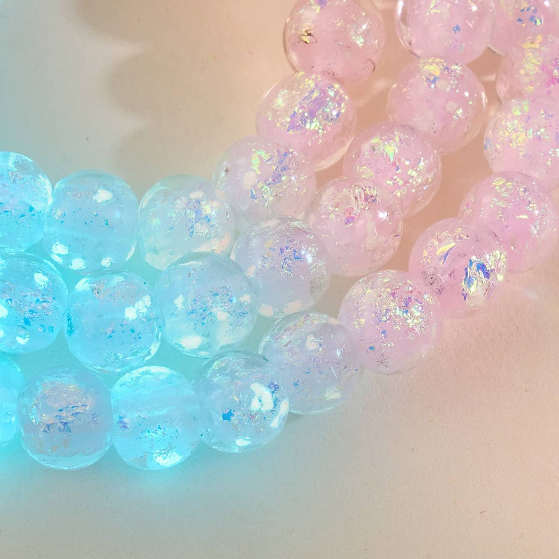 Lila Guave | 925 Sterling Silber | Feuerwerk Glasarmband