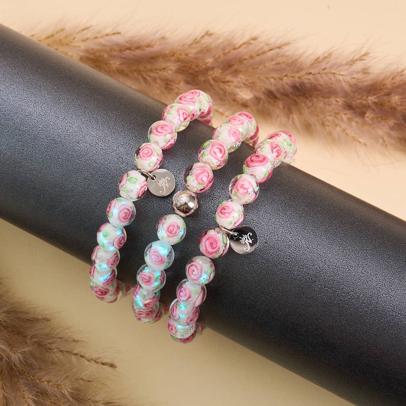 Lunafiore | Feuerwerk Glas Garten Armband