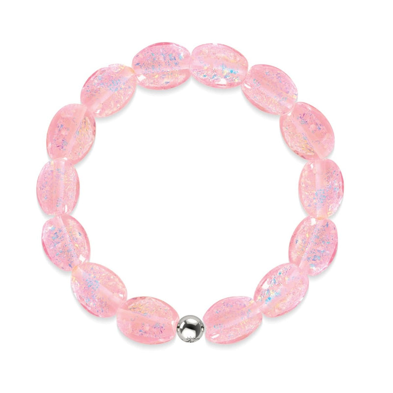 Pink Pony Club | 925 Sterling Silber | Feuerwerk Glaskiesel Armband