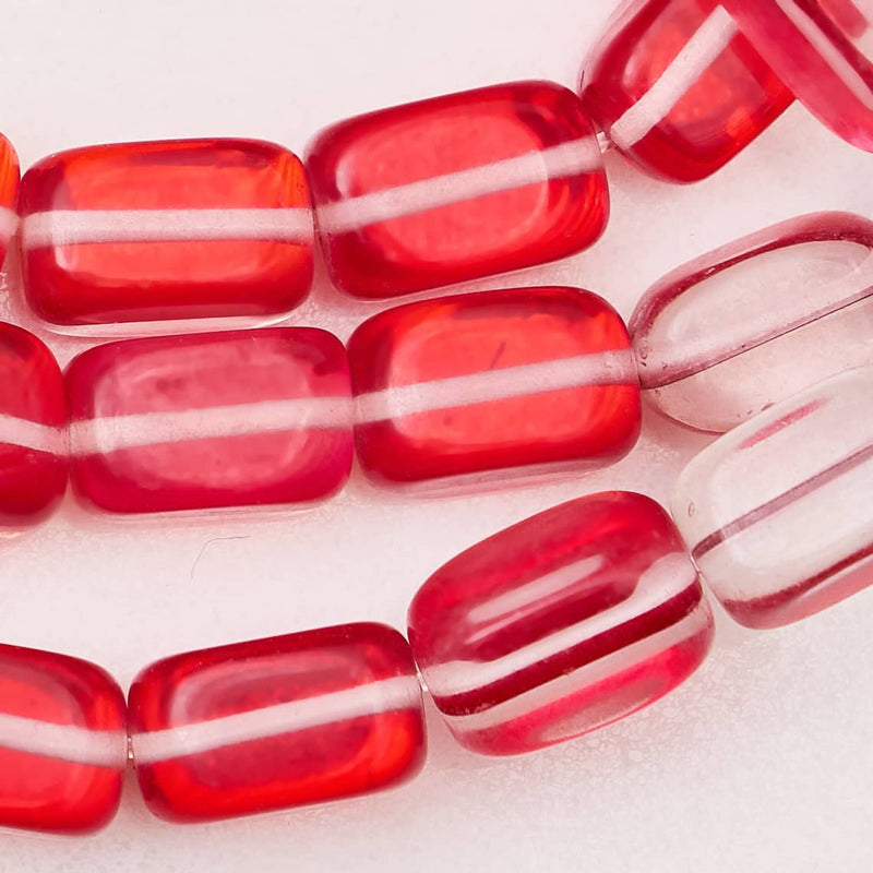 Blutmond | 925 Sterling Silber | Galaxie Glaskiesel Armband