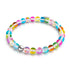 Candy Crush | Silber | Galaxie Glasperlenarmband