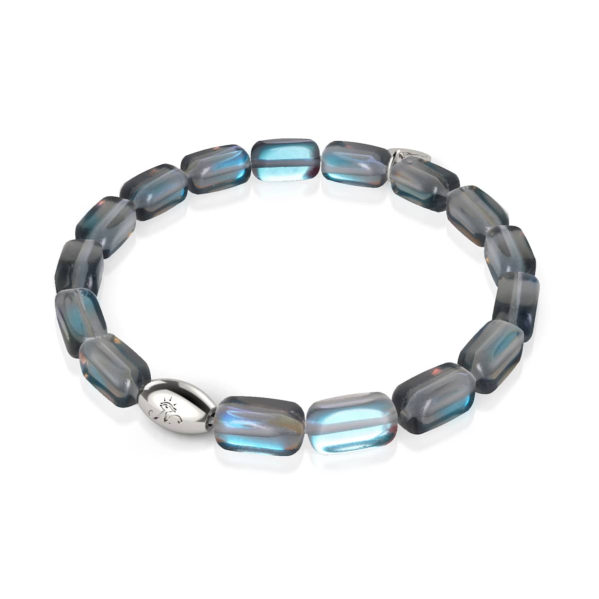Milchstraße | 925 Sterling Silber | Galaxie Glaskiesel Armband
