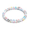 Regenbogen-Supernova | 925er Sterlingsilber | Galaxie-Glasperlenarmband