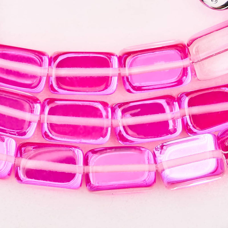 Rosettennebel | 925 Sterling Silber | Galaxie Glaskiesel Armband