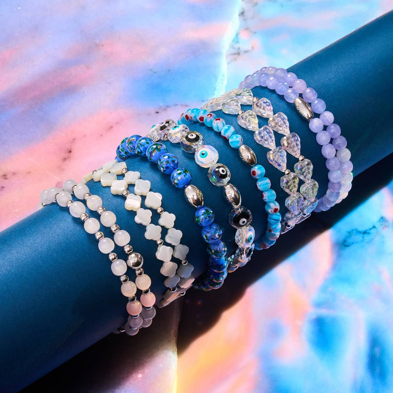 Gletscherblaue Jade | Silber | Edelstein-Wrap