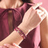 Magenta Achat | Silber | Edelstein-Wrap