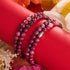 Magenta Achat | Silber | Edelstein-Wrap
