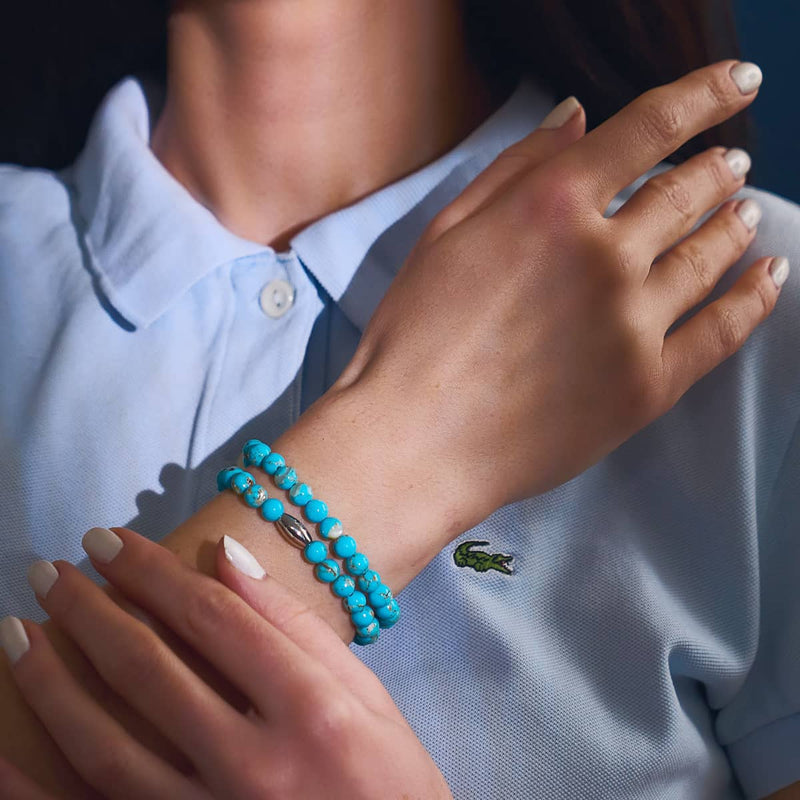 Aqua | Silber | Vergoldetes Türkis-Edelstein-Wrap