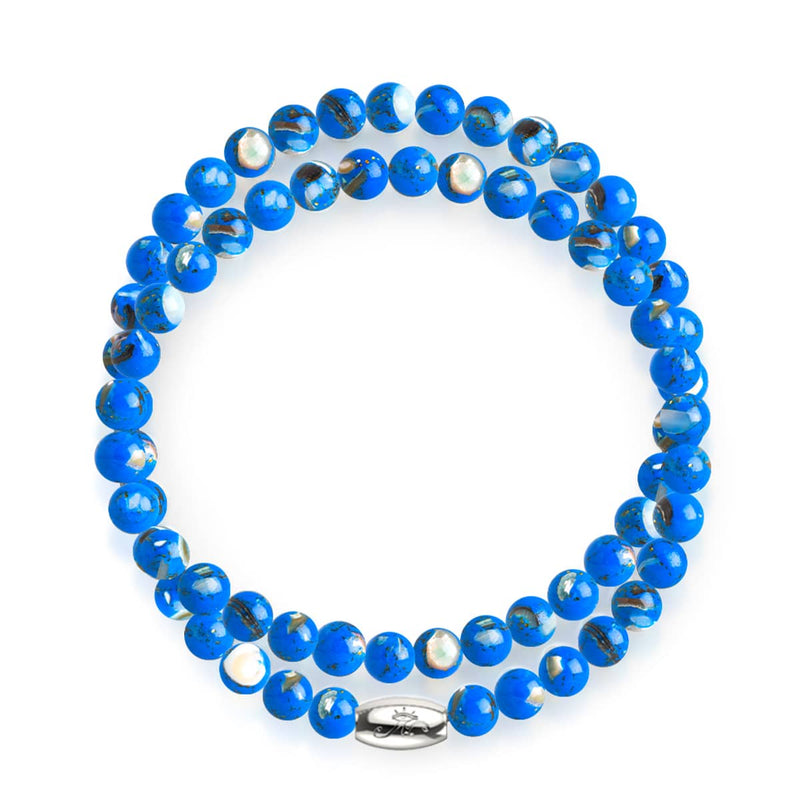 Ozean | Silber | Vergoldetes Türkis-Edelstein-Wrap