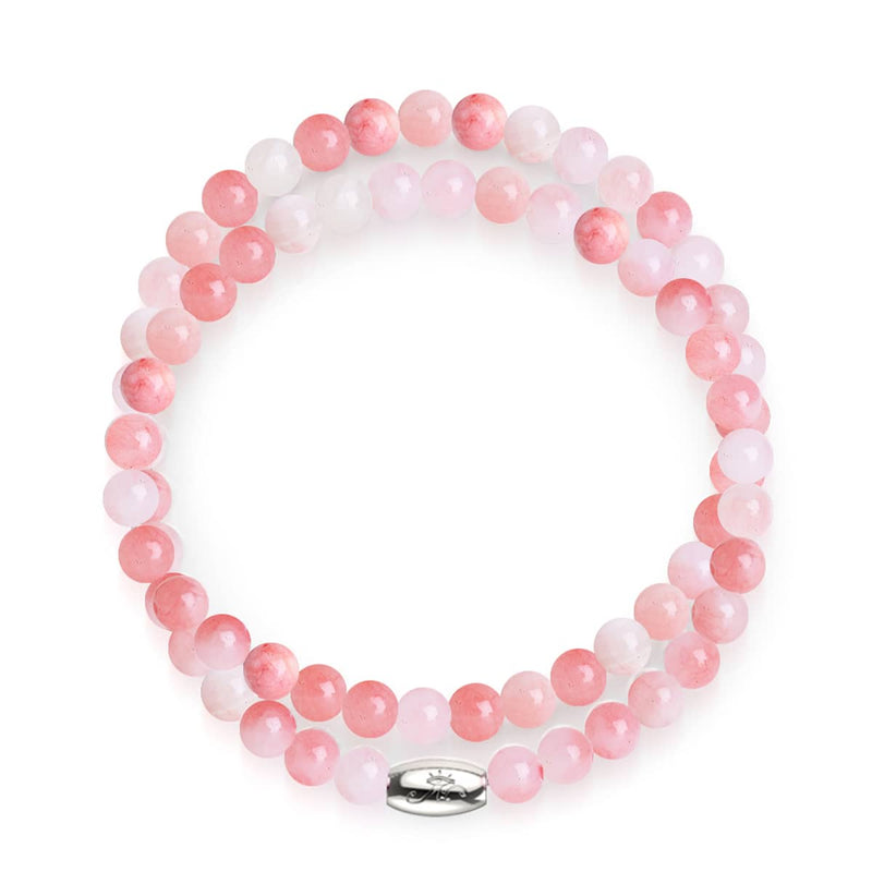 Rosa Nebel | Silber | Vergoldetes Türkis-Edelstein-Wrap