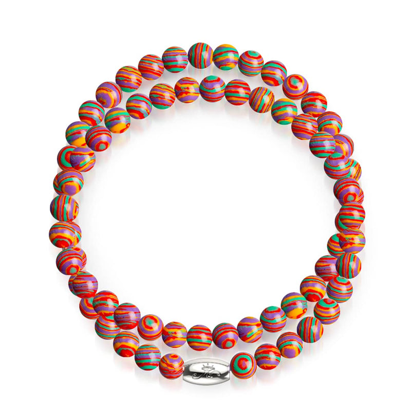 Regenbogen | Silber | Vergoldeter Türkis-Edelstein-Wrap