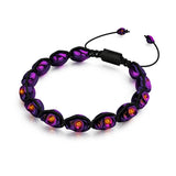 Coven | Dunkle Einhornschädel x Schwarz | Makramee Armband