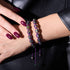 Wahrsagen | Regenbogenschädel x Violett | Makramee Armband