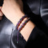 Wahrsagen | Regenbogenschädel x Violett | Makramee Armband