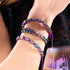 Wahrsagen | Regenbogenschädel x Violett | Makramee Armband
