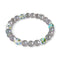 Ätherische Düsternis | 925 Sterling Silber | Opal Silber Süßwasserperle x Glühwürmchen Glas Totenkopf Armband