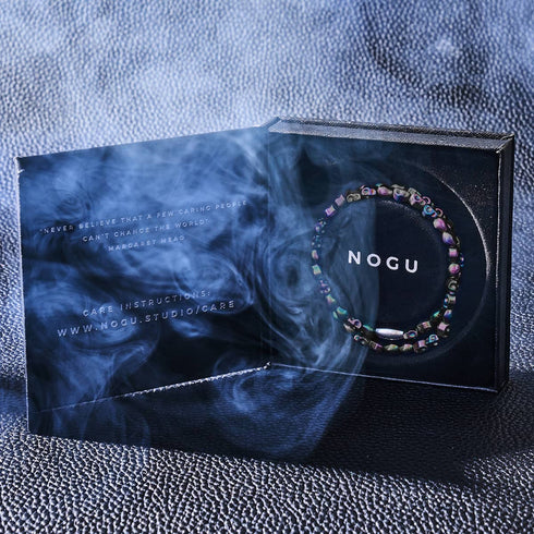 Regenbogenfinsternis | Hämatit-Totenkopf-Wrap