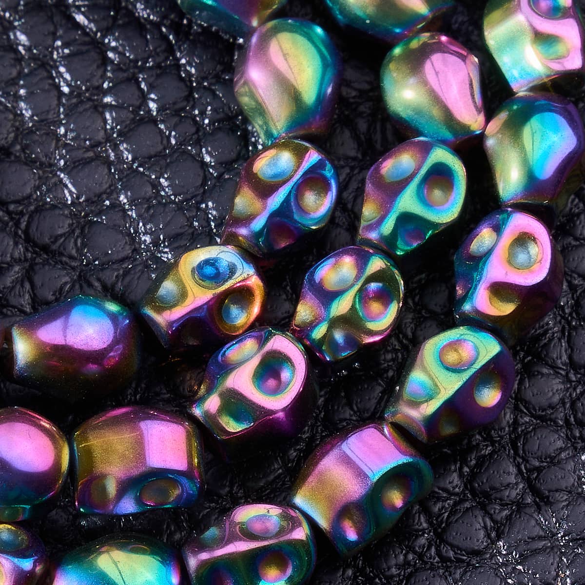 Einhorn Silber | Hämatit Totenkopf Wrap